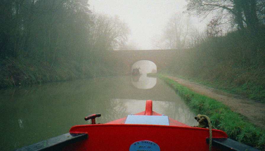 A Misty Mooring on the Oxford Canal
